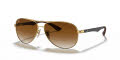 Ray-Ban RB8313 - Tech Arista / Crystal Brown Gradient Lens (001/51) Sunglasses - Color Image