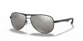 Ray-Ban RB8313 - Tech Shiny Black / Grey Mirror Black Polarized Lens (002/K7) Sunglasses - Color Image