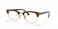 Ray-Ban RB5154 Clubmaster Brown Havana (5494) Eyeglasses - Color Image