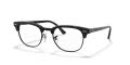 Ray-Ban RB5154 Clubmaster Top Wrinkled Black On Blue (8049) Eyeglasses - Color Image