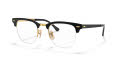 Ray-Ban RB3716VM Clubmaster Metal Gold On Top Black (2890) Eyeglasses - Color Image