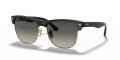 Ray-Ban RB4175 - Oversized Clubmaster Demi Gloss Black / Grey Gradient Dark Grey Lens (877/M3) Sunglasses - Color Image
