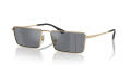 Ray-Ban RB3741 Gold / Dark Grey Flash Silver (92136V) Sunglasses - Color Image