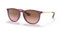 Ray-Ban RB4171 - Erika Transparent Violet / Pink Gradient Brown Lens (659114) Sunglasses - Color Image