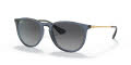 Ray-Ban RB4171 - Erika Transparent Blue / Grey Gradient Polar Lens (6592T3) Sunglasses - Color Image