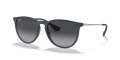 Ray-Ban RB4171 - Erika Rubber Blue / Grey Gradient Lens (60028G) Sunglasses - Color Image