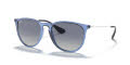 Ray-Ban RB4171 - Erika Transparent Blue / Light Grey Gradient Dark Blue Lens (65154L) Sunglasses - Color Image