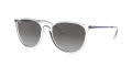 Ray-Ban RB4171 - Erika Transparent / Light Grey Gradient Dark Grey Lens (651611) Sunglasses - Color Image