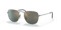 Ray-Ban RB8157 Demigloss Gunmetal / Polarized Blue Mirror Gold Lens (9208T0) Sunglasses - Color Image