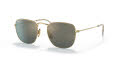 Ray-Ban RB8157 Demigloss Brushed Gold / Polarized Blue Mirror Gold Lens (9217T0) Sunglasses - Color Image