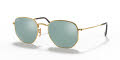 Ray-Ban RB3548N Hexagonal Collection Gold / Grey Flash Lens (001/30) Sunglasses - Color Image