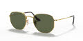 Ray-Ban RB3548N Hexagonal Collection Gold / Green Lens (001) Sunglasses - Color Image