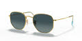 Ray-Ban RB3548N Hexagonal Collection Gold / Blue Gradient Grey Lens (91233M) Sunglasses - Color Image