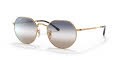 Ray-Ban RB3565 Arista / Clear Gradient Blue Lens (001/GD) Sunglasses - Color Image