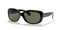 Ray-Ban RB4101 - Jackie Ohh Black / Crystal Green Lens (601) Sunglasses - Color Image