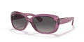 Ray-Ban RB4101 - Jackie Ohh Transparent Violet / Grey Gradient Polar (6591M3) Sunglasses - Color Image