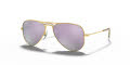 Ray-Ban Junior RJ9506S Matte Arista / Lilac Flash Lens (249/4V) Sunglasses - Color Image