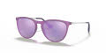 Ray-Ban Junior RJ9060S Violet Fluo Transparent Rubber / Grey Mirror Violet Lens (70084V) Sunglasses - Color Image