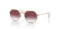 Ray-Ban Junior RJ9565S - Jack Kids Rose Gold / Gradient Dark Violet Lens (291/8H) Sunglasses - Color Image