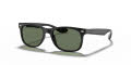 Ray-Ban Junior RJ9052S New Wayfarer Black / Green Lens (100/71) Sunglasses - Color Image