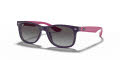 Ray-Ban Junior RJ9052S New Wayfarer Violet / Grey Gradient Dark Grey (70218G) Sunglasses - Color Image