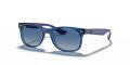 Ray-Ban Junior RJ9052S New Wayfarer Transparent Blue / Grey Gradient Dark Blue (70624L) Sunglasses - Color Image