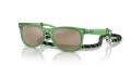 Ray-Ban Junior RJ9052S New Wayfarer Kids Summer Opal Green / Dark Gold Mirrored Lens (71465A) Sunglasses - Color Image
