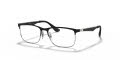 Ray-Ban Junior RY1052 Matte Black On Silver (4055) Eyeglasses - Color Image