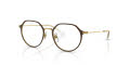 Ray-Ban Junior RB1058 Brown On Gold (4078) Eyeglasses - Color Image