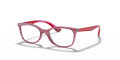 Ray-Ban Junior RY1586 Transparent Red (3777) Eyeglasses - Color Image