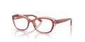 Ray-Ban Junior RB1636 Striped-Pink-On-Transparent-Pink (3988) Eyeglasses - Color Image