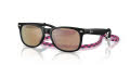 Ray-Ban Junior RB9052S Rubber Black/Orange Mirror Pink (70287J) Sunglasses - Color Image