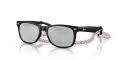 Ray-Ban Junior RB9052S Rubber Black/Green Mirror Silver Polar (7028Y4) Sunglasses - Color Image