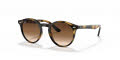 Ray-Ban Junior RJ9064S Shiny Havana / Brown Gradient Lens (152/13) Sunglasses - Color Image