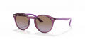 Ray-Ban Junior RJ9064S Transparent Fuxia / Violet Gradient Brown (706468) Sunglasses - Color Image