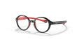 Ray-Ban Junior RY9075VF - Alternate Fit Black On Rubber Red (3876) Eyeglasses - Color Image