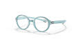 Ray-Ban Junior RY9075VF - Alternate Fit Light Blue On Rubber Light Blue (3879) Eyeglasses - Color Image