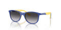 Ray-Ban Junior RJ9077S Kids Bio-Based Blue On Yellow / Grey/Blue (71328G) Sunglasses - Color Image