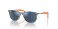 Ray-Ban Junior RJ9077S Kids Bio-Based Grey On Orange / Dark Blue Mirrored Lens (713355) Sunglasses - Color Image