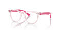 Ray-Ban Junior RB9098V Transparent Pink (3975) Eyeglasses - Color Image