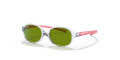 Ray-Ban Junior RJ9187S Transparent Light Violet / Green Lens (7082/2) Sunglasses - Color Image