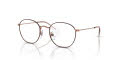 Ray-Ban Junior RY9572V Rob Optics Kids Brown on Rose Gold (4087) Eyeglasses - Color Image