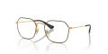 Ray-Ban Junior RY9594V Black On Gold (4086) Eyeglasses - Color Image
