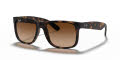 Ray-Ban RB4165 - Justin Rubber Light Havana / Brown Gradient Lens (710/13) Sunglasses - Color Image