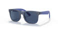 Ray-Ban Junior RJ9069S Rubber Transparent Blue / Dark Blue (706080) Sunglasses - Color Image