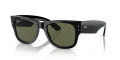 Ray-Ban RB0840S - Mega Wayfarer Black / Green (95/58) Sunglasses - Color Image