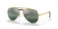 Ray-Ban RB3625 - New Aviator Legend Gold / Polarized Clear Gradient Dark Blue Lens (9196G6) Sunglasses - Color Image