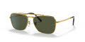 Ray-Ban RB3636 - New Caravan Legend Gold / Green Lens (919631) Sunglasses - Color Image