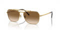 Ray-Ban RB3636 - New Caravan Arista Gold / Light Brown (001/51) Sunglasses - Color Image