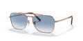 Ray-Ban RB3636 - New Caravan Rose Gold / Light Blue (92023F) Sunglasses - Color Image